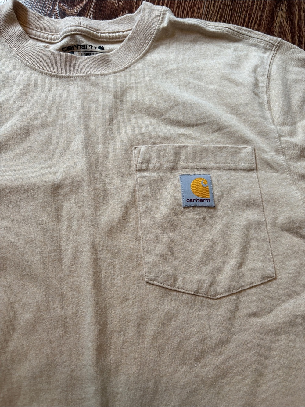Carhartt Short Sleeve Pocket Tee in Light Beige - Picture 2 of 10